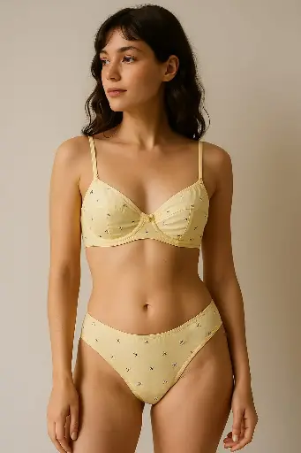Printed bra set